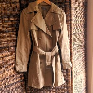 VINCE Double Breasted Trench Coat